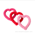 Rose Red Color Organic Cotton Dog Chew Toys